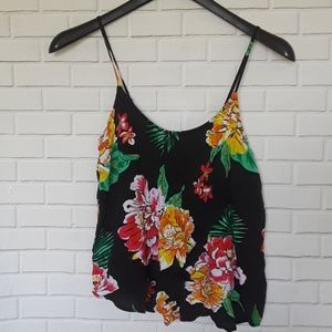 Hawaiian Tropical Floral Tank Top